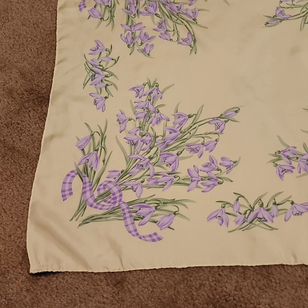 Burberry Silk Floral Square Scarf - Picture 3 of 13